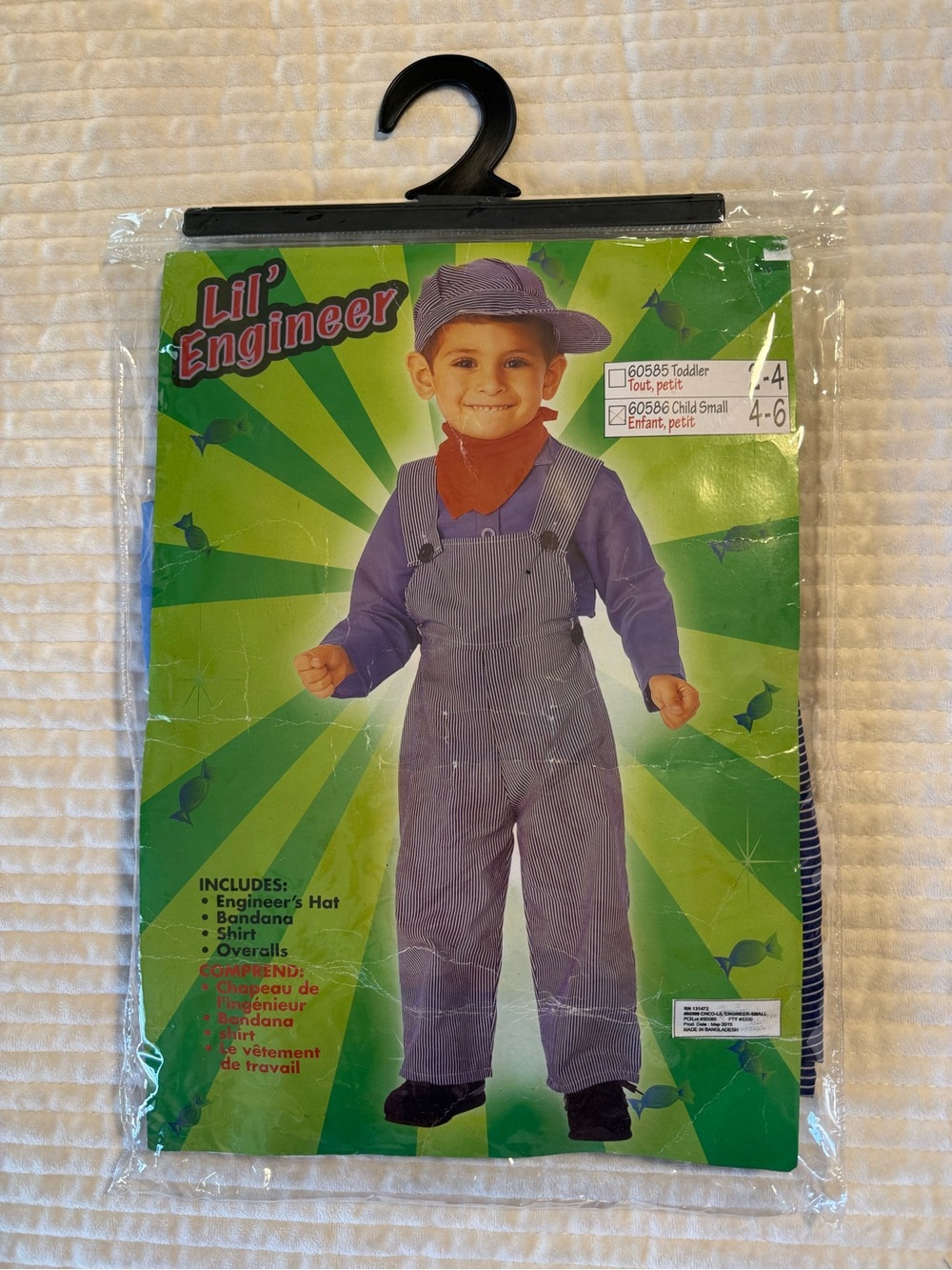 Children’s Train Engineer Costume Size 4-6